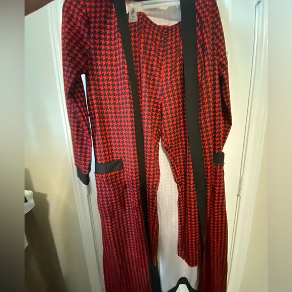 HOUNDSTOOTH LEGGINGS AND COAT SET- SZ XL - Picture 6 of 9